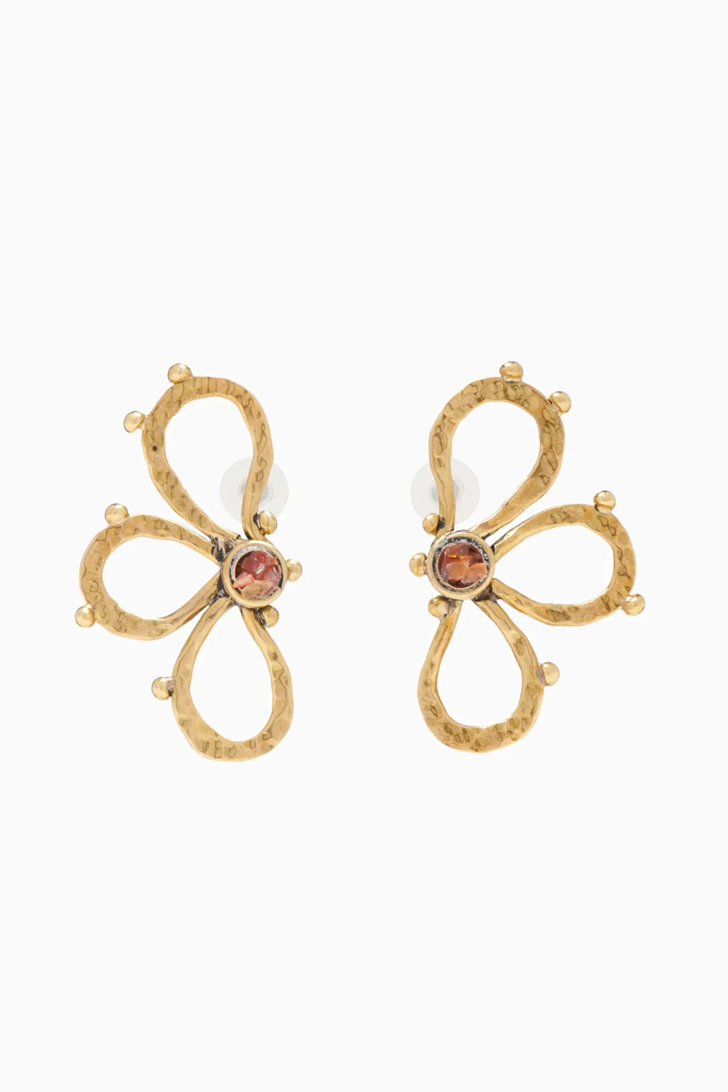 Ulla Johnson Hammer Chain Flower Stud