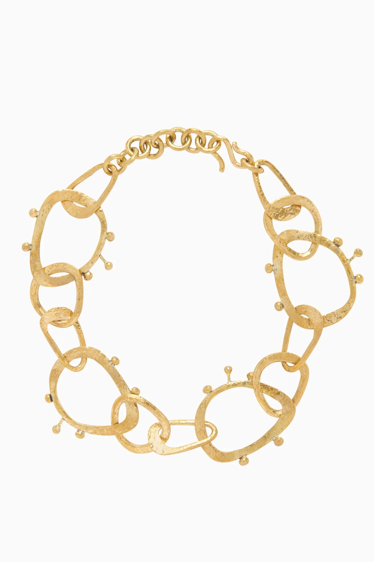 Ulla Johnson Hammered Textured Organic Chain Halskjede